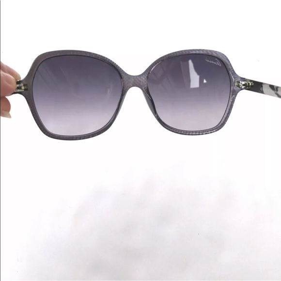 Gucci Purple and Silver Patterned Oversized GG Grey Gradient Lens Sunglasses - Picture 3 of 11